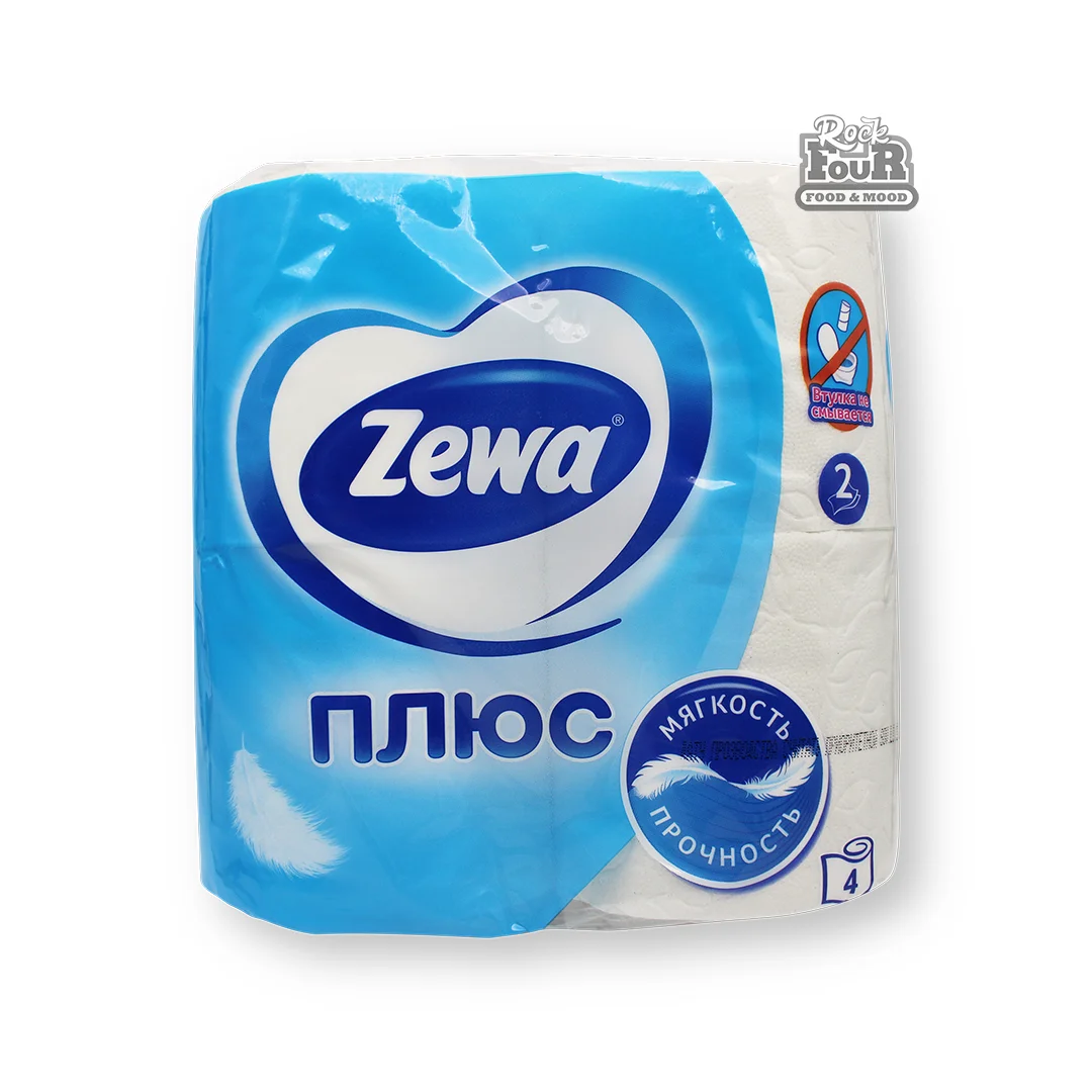 Toilet paper "Zewa Plus" two-layer 4pcs